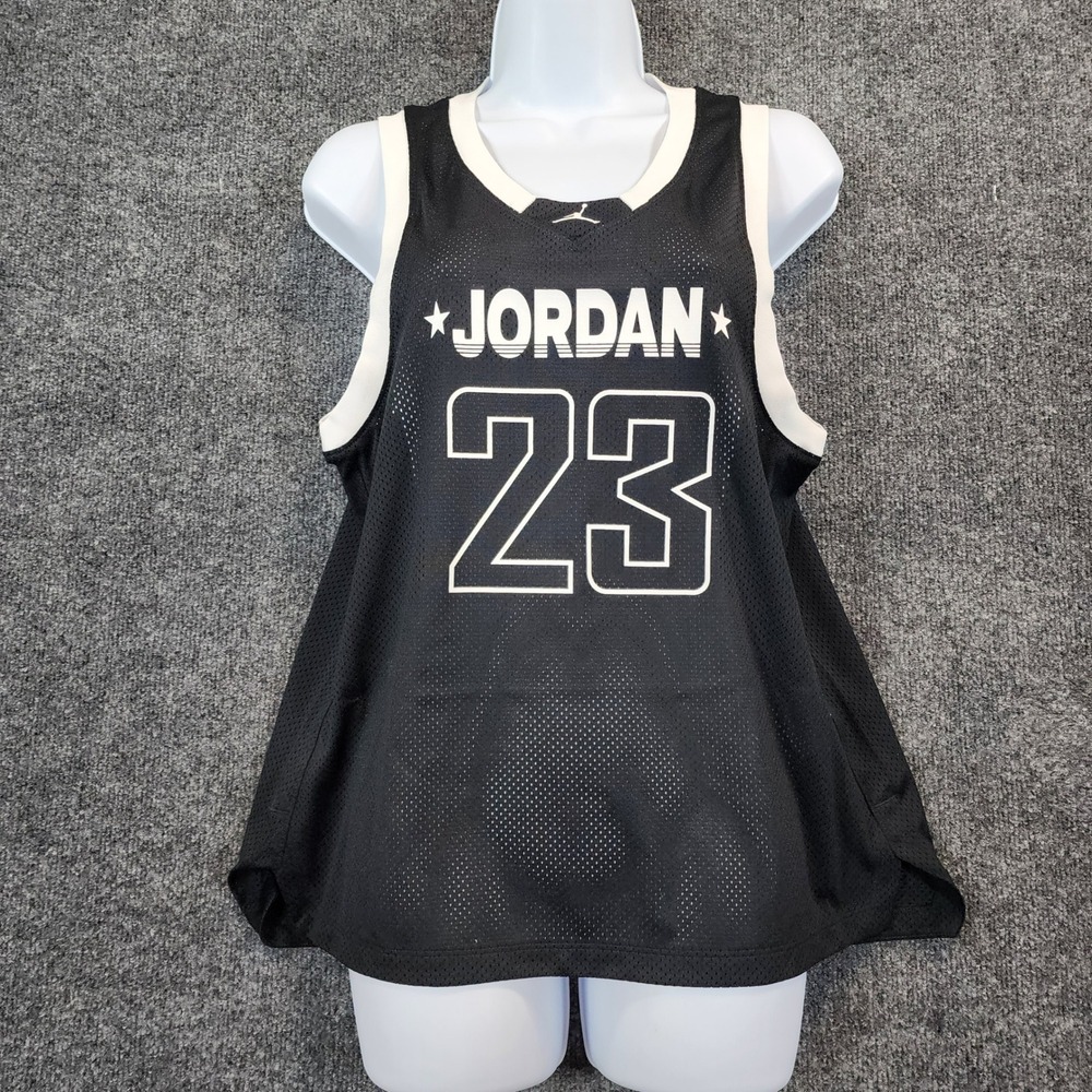 Jordan Womens Y2K Streetwear‎ Basketball Mesh Jersey Tank Loose Fit Size S NWT